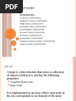 Heap Sort: Presented by