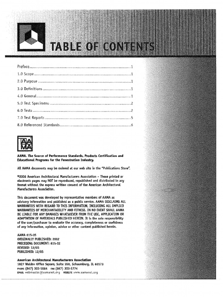 Aama 615-2005 | PDF