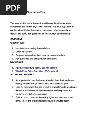 Pentecostal Tabernacle Read-Aloud Lesson Plan