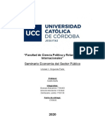 Seminario Economía Del Sector Público: "Facultad de Ciencia Política y Relaciones Internacionales"