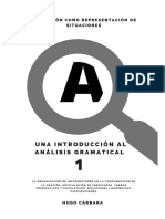 Introducción Al Análisis Gramatical 1: La Oración Como Representación de Situaciones