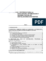 Capítulo Xiv. Criterios para La Evaluacion, Optimizacion Y Rehabilitacion de Instalaciones Existentes