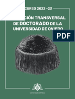 2023 - Oferta de Formación Transversal Universidad de Oviedo