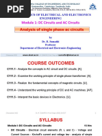 Module 1: DC Circuits and AC Circuits