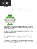 1 Introduction To Android