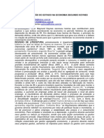 A Intervenção Do Estado Na Economia Segundo Keynes