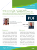 Relaciones Entre Confinamiento Domiciliario Por La Pandemia COVID-19