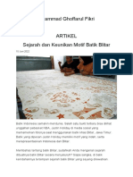 Artilek Batik Blitar