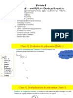 Periodo I Unidad 1: Multiplicación de Polinomios