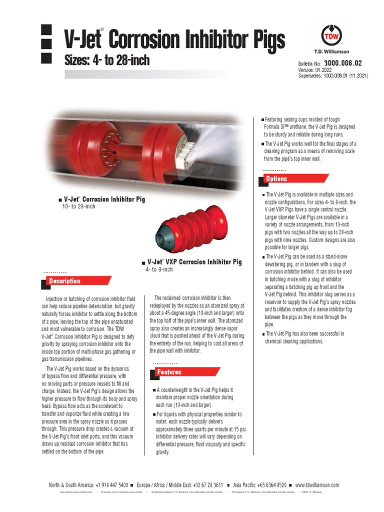 3000.008 V-Jet Corrosion Inhibitor Pig-01-2022 | PDF | Liquids ...