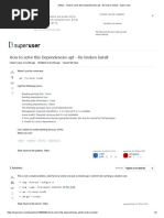 Debian - How To Solve This Dependencies Apt - Fix-Broken Install - Super User