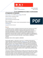 Implicações Práticas Da Confiabilidade Dos Dados e Monitoramento Da Integridade Do Tratamento