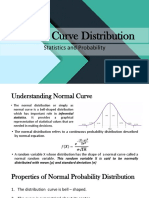 Normal Curve Distribution: Statistics and Probability