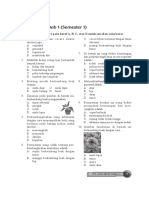 Review Bab 1 (Semester 1) : Berilah Tanda Silang (×) Pada Huruf A, B, C, Atau D Untuk Jawaban Yang Benar