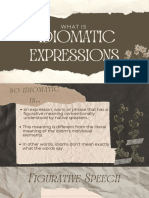 Idiomatic Expressions: What Is