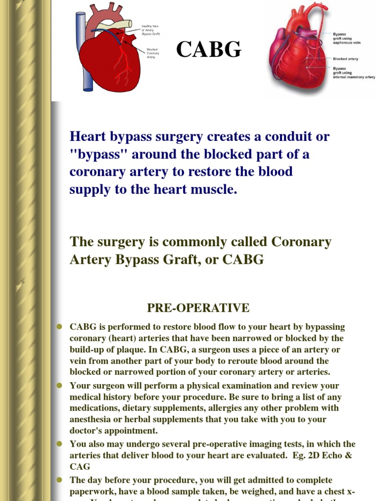 Cabg ppt for physiotherapist image