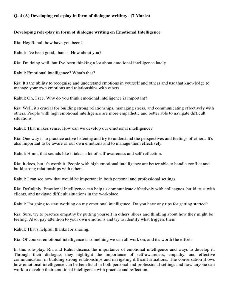Emotional Intelligence & Change Management Dialogues | PDF | Career ...