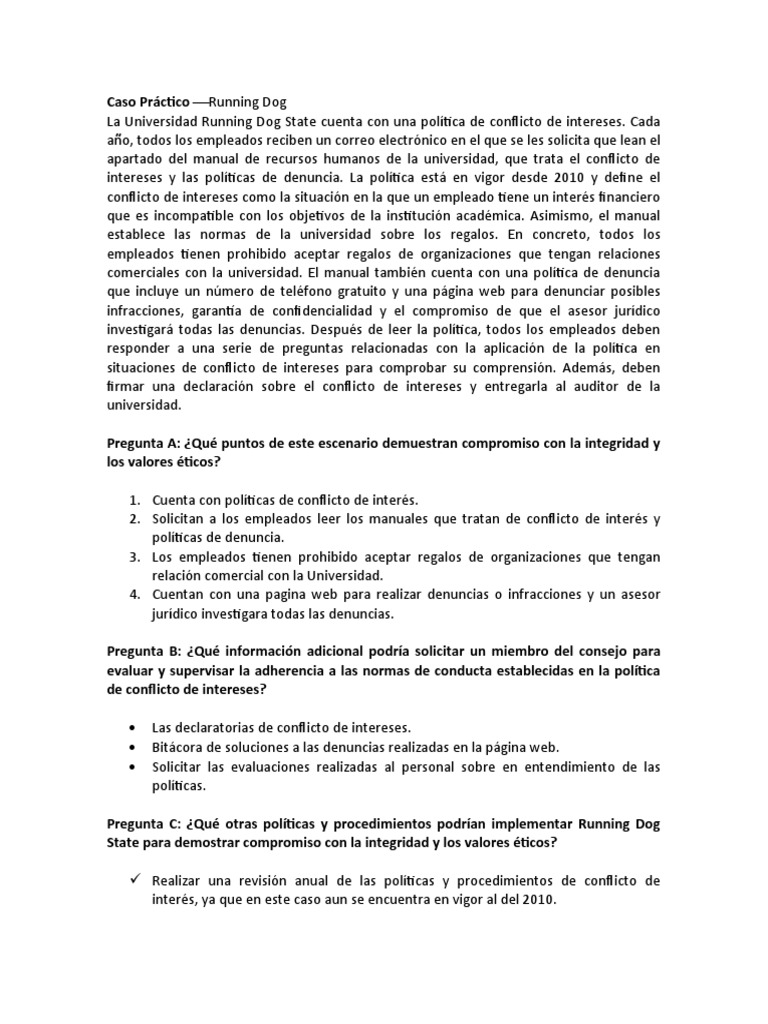 Caso Práctico I Auditoria Interna Pdf