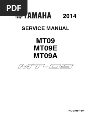 MT-09サービスマニュアル 1RC8/2DRC Amazon.co.jp: ヤマハ MT-09/MT09 ABS（1RC8/2DRC/B878/2DRM