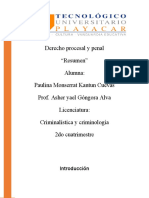 Derecho procesal penal: normas y sujetos