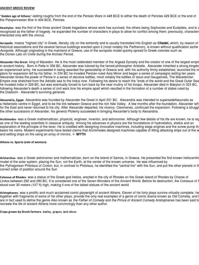 occupation speciality letter client Review Ancient Greece