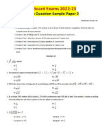 Question Sample Paper 2 - CBSE