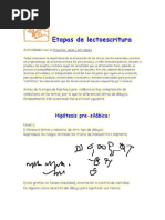 Etapas de lectoescritura