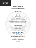 A Project Report On Performance Appraisal: SRM School of Management