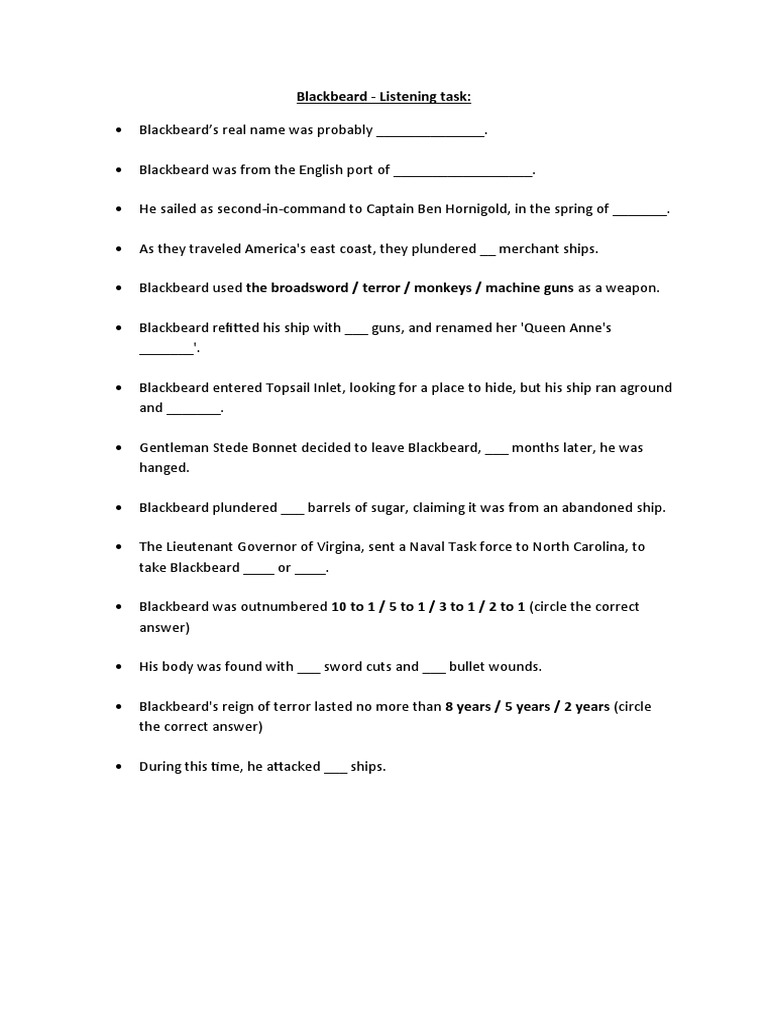 blackbeard-listening-task-pdf
