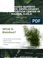 Proposed Bamboo Research, Development, and Exposition Center in Maasin, Iloilo