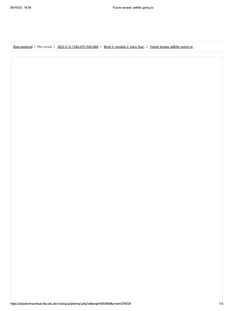 Future Tenses WillBe Going To PDF