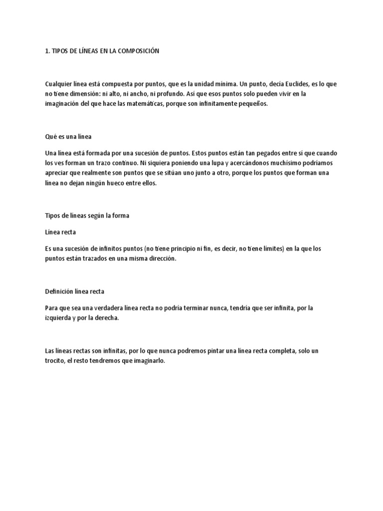 Tipos de Líneas y Composición Visual | PDF | Color | Modelo de color Rgb