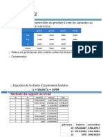 Application 2: Les Ventes Quadrimestrielles Du Produit A Sont Les Suivantes Au Cours Des 3 Derniers Exercices