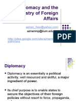 COMM 4421 Diplomacy and The Ministry of Foreign Affairs