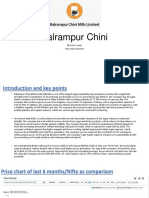 Balrampur Chini AA Research