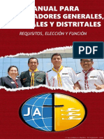 Manual para coordinadores generales, coordinadores regionales y coordinadores distritales