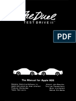 Test Drive II The Duel - Manual (Apple II GS)