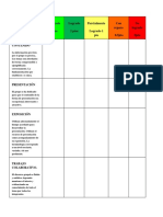 Rúbrica de Evaluación