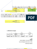 Método de Recargos: 12 Costo Neto Costo Unitario Precio Lista Total Costo Total de Compra