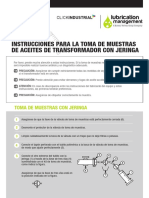 Instrucciones - Jeringa Toma Muestra Transformadores