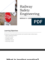 Module 6 - Railway Safety Engineering - Leading Practice