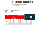 Grado Y Sección #De Estudiantes Matriculados (Lista de Estudiantes) #De Estudiantes Participantes Total WEB TV Radio Otro Medio (Whatsapp)