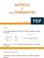 Matrices y Determinantes