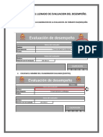 Manual para El Llenado de Evaluacion Del Desempeño