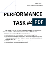 Performance Task #4: Name: Jilliane A. Cahambing Grade & Section: 11 - HUMSS 6