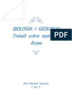 Biologia I Geologia Treball Sobre Malaties: Asma: Mario Bautista Sanjaime 3 Eso A