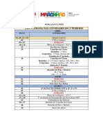 Cronograma Das Atividades Do 1º Período