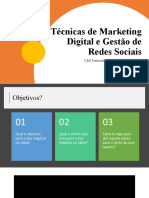 Técnicas de Marketing Digital, Redes Sociais e Gestão de Conteúdo