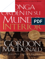 Ponga Orden en Su Mundo Interior Gordon