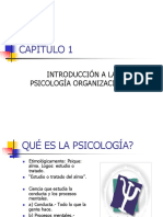 Introducción A La Psicología Laboral y Organizacional